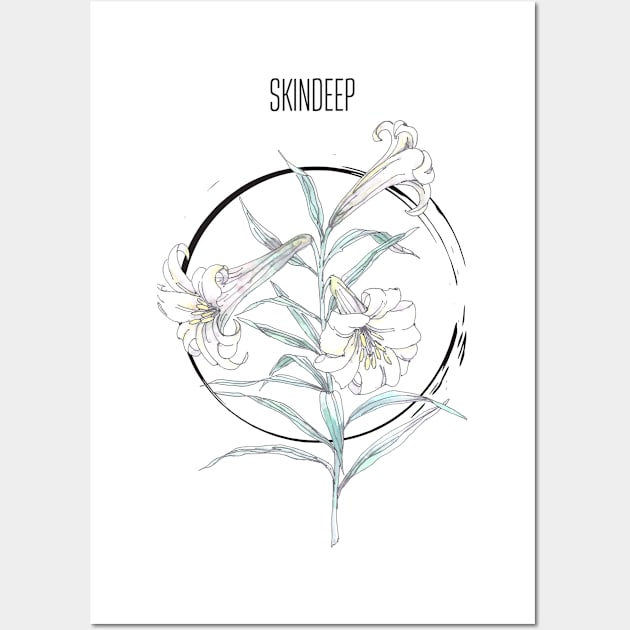 Madonna Lily Circle Wall Art by SkindeepDesign